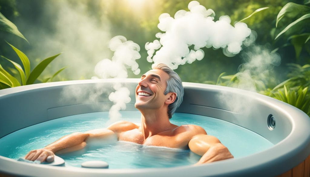 Hydrotherapy in Hot Tub Hydrotherapy in Hot Tub
