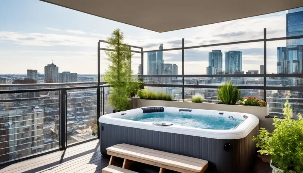 Optimal hot tub placement on balconies Optimal hot tub placement on balconies