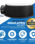 Cwtchy Covers - Custom Hot Tub Insulated Jacket | Weatherproof Thermal Cover
