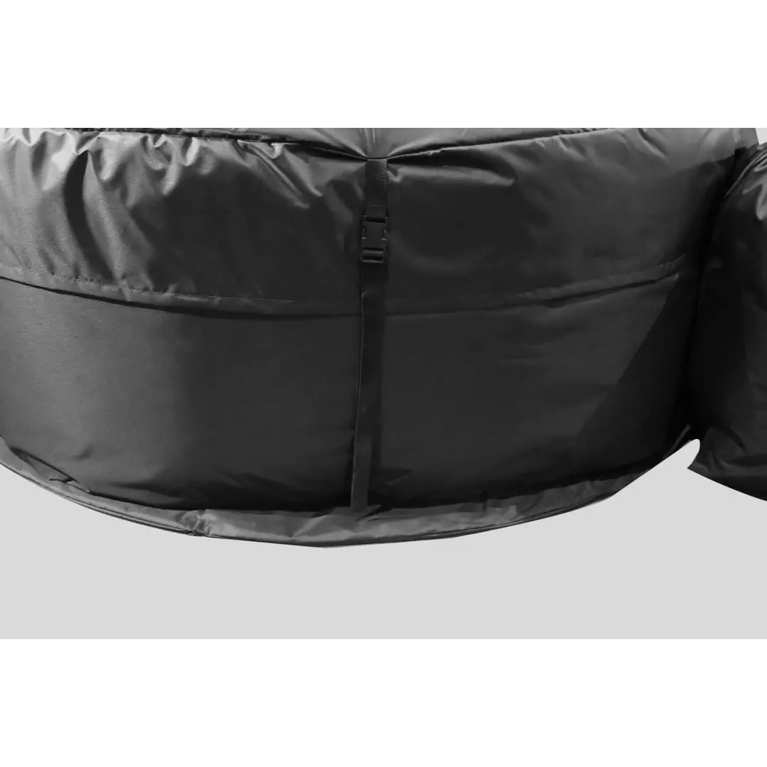 Black Bean Bag With Zipper Closure For Custom Under-tub Insulated Base For Hot Tubs