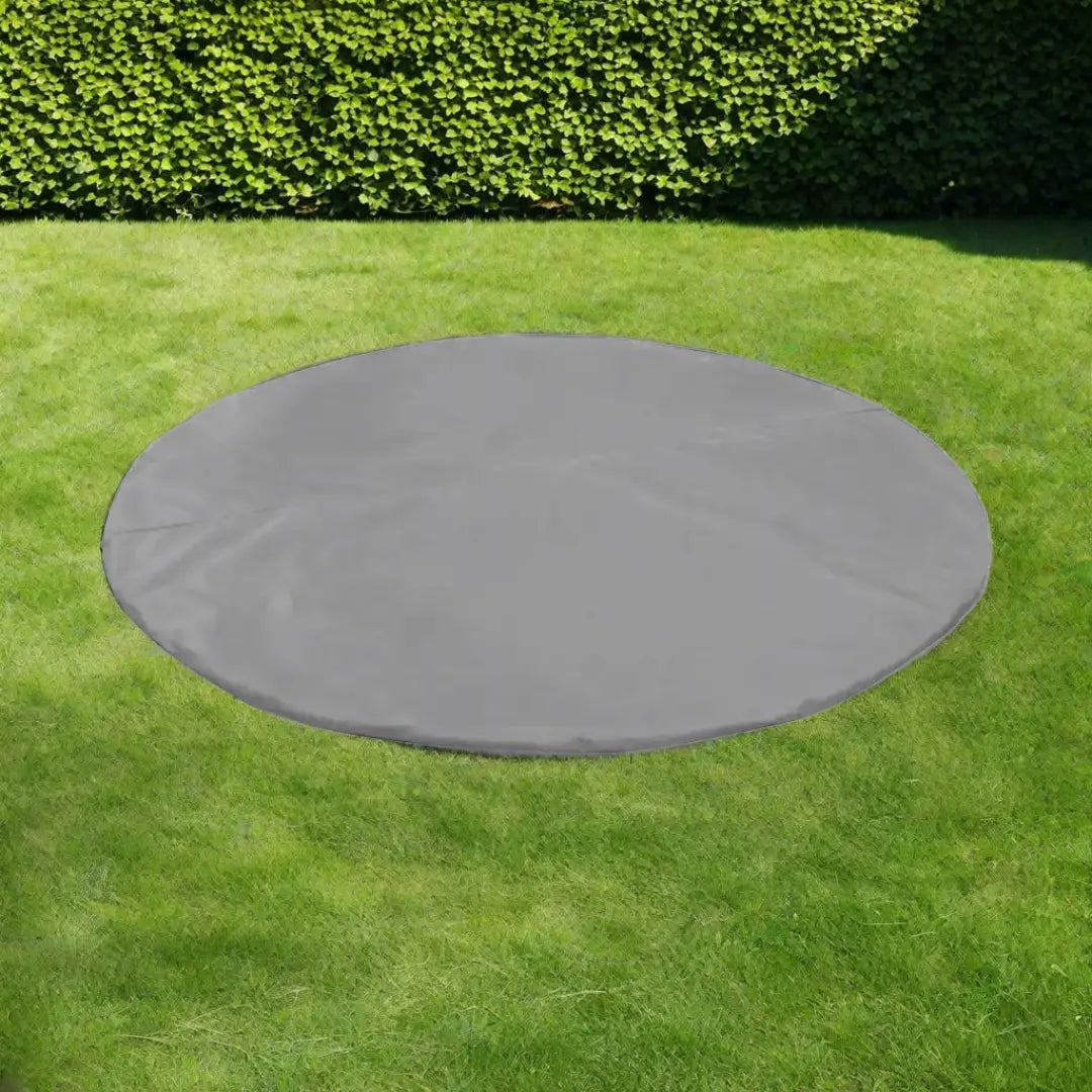 Round Table On Lawn With Bush Displaying Insulated Hot Tub Mat For Wave Spa Hot Tubs