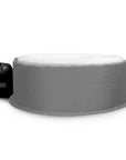 Insulated Hot Tub Jacket For Lay-z Spa With a Large Grey Water Tank And Black Lid