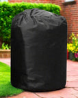 Black Cylindrical Insulated Pump Cover For Outdoor Grill Or Patio Furniture, Compatible With Hot Tub