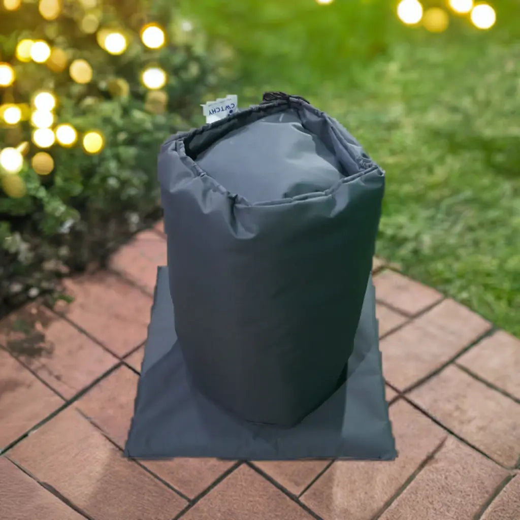 Insulated Pump Cover Bag On Brick Walkway For Lay-z Spa Hydrojet 2021 Hot Tub