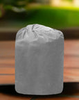 Insulated Pump Cover For Lay-z Spa Hydrojet 2021 Shown With a White Trash Bag On Tiled Floor