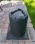 Insulated Pump Cover For Lay-z Spa Hydrojet Hot Tubs On a Brick Patio