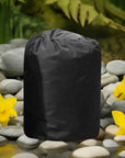 Insulated Pump Cover For Lay-z Spa Hydrojet Pro Displayed On Rock; Ideal Hot Tub Accessory