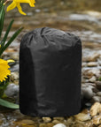 Insulated Pump Cover For Lay-z Spa Hot Tub On Rocks By a Stream. Waterproof And Durable