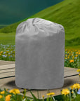 Grey Insulated Pump Cover On Wooden Table For Lay-z Spa Hydrojet Pro Hot Tub