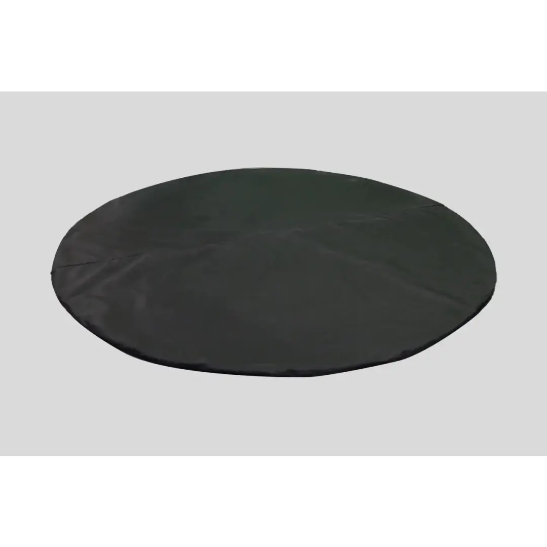 Black Insulated Hot Tub Mat For Intex Purespa On a Neutral Surface