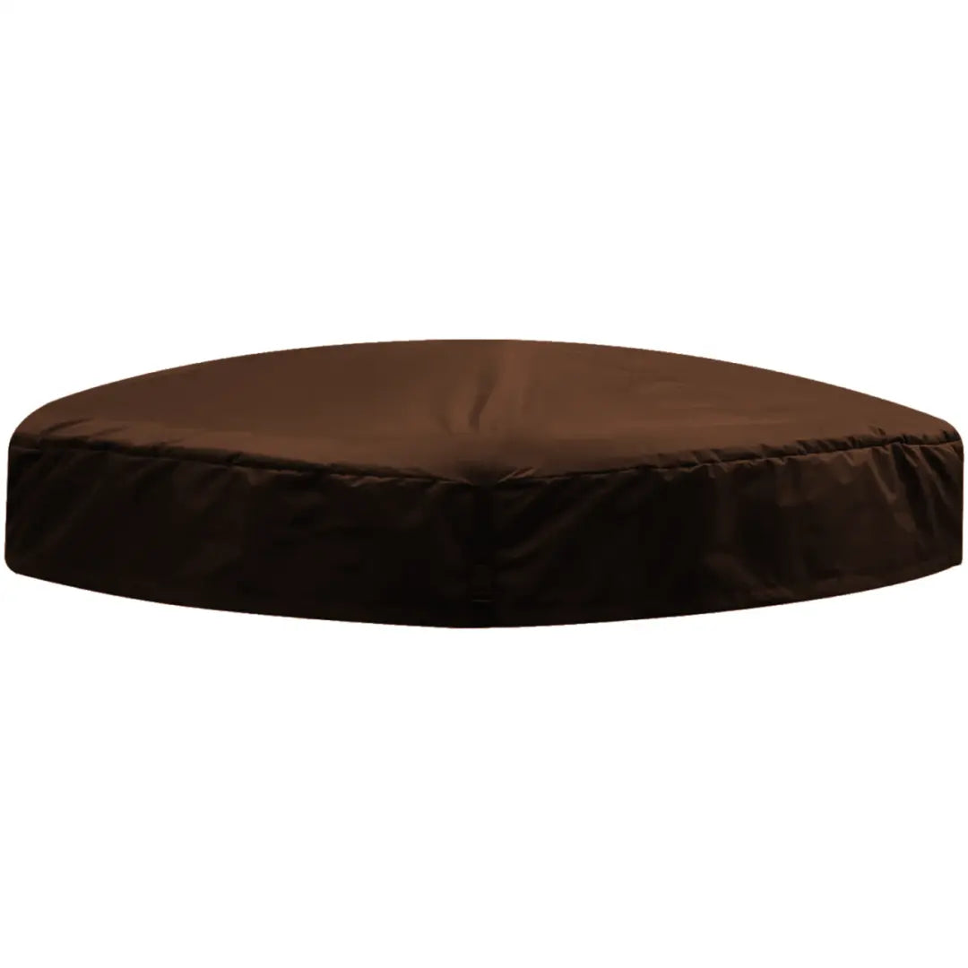 Brown Round Cushion Cover - Perfect Insulated Lid For Wave Spa Hot Tubs, Atlantic Series
