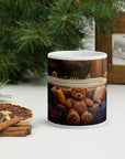 Ceramic Cozy Comfort Mug With Teddy Bear Design On a Couch - Cap’n Cwtch’s Comfort Mug