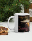 White Ceramic Cozy Comfort Mug Featuring Cap’n Cwtch’s Printed Image For Ultimate Relaxation